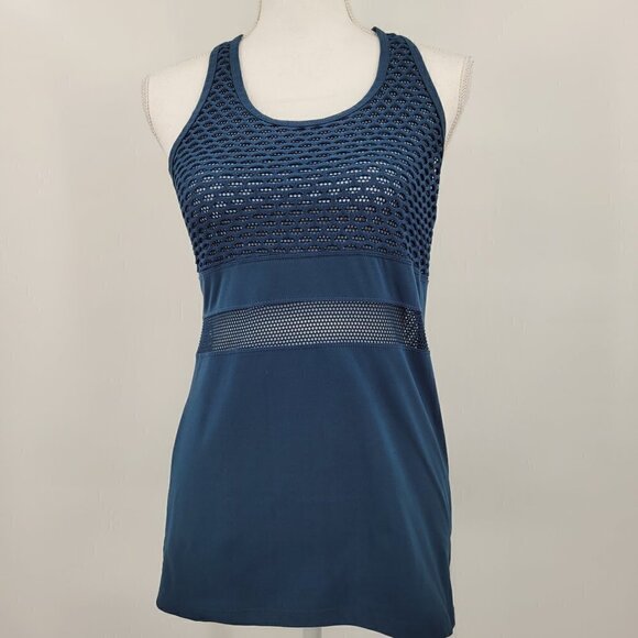 90 Degree by Reflex Women's Hole Mesh Racerback Tank Top - Picture 1 of 6